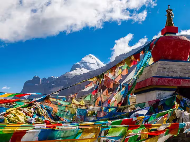 Tibet. Mount Kailash. South face.