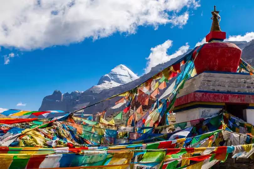 Tibet. Mount Kailash. South face.