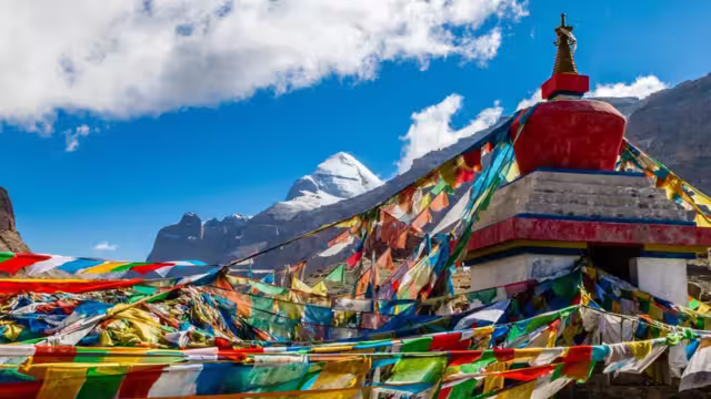 Tibet. Mount Kailash. South face.