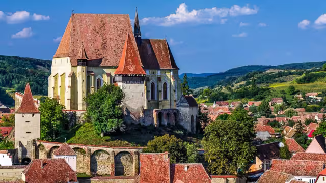 Biertan mit Kirchenburg mitten im Ort
