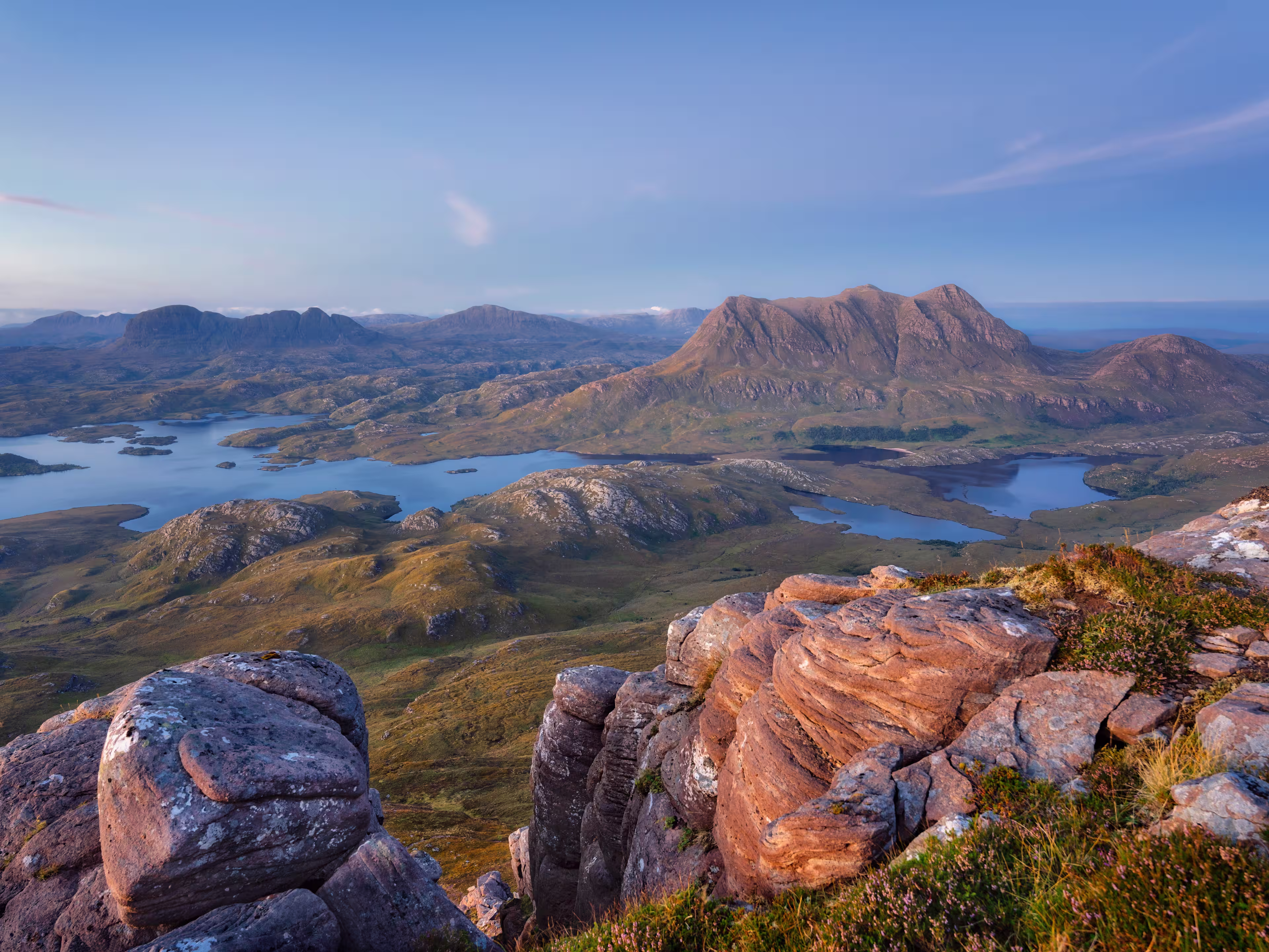 Scotish Highlands during Sunset taken in August 2020, post processed using exposure bracketing