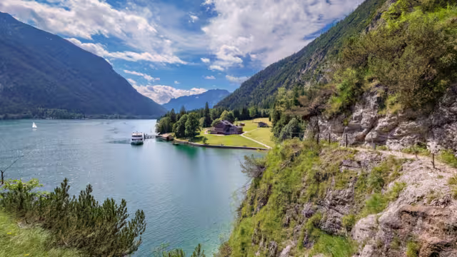 The "Gaisalm" pasture on the western shore of lake "Achensee" can only be reached by foot or by ship