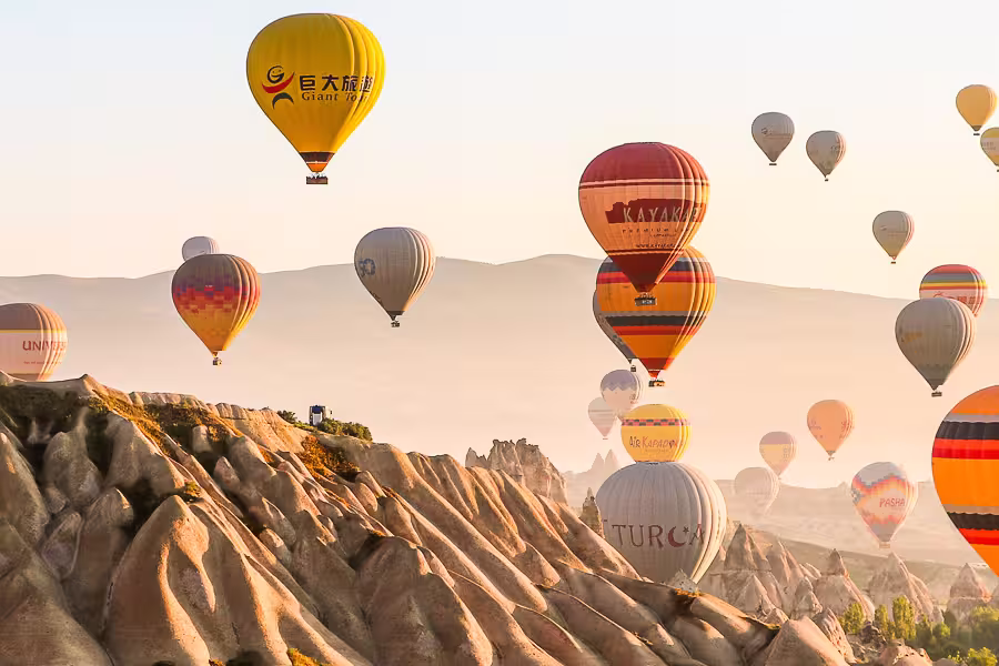 Heißluftballons in Kappadokien