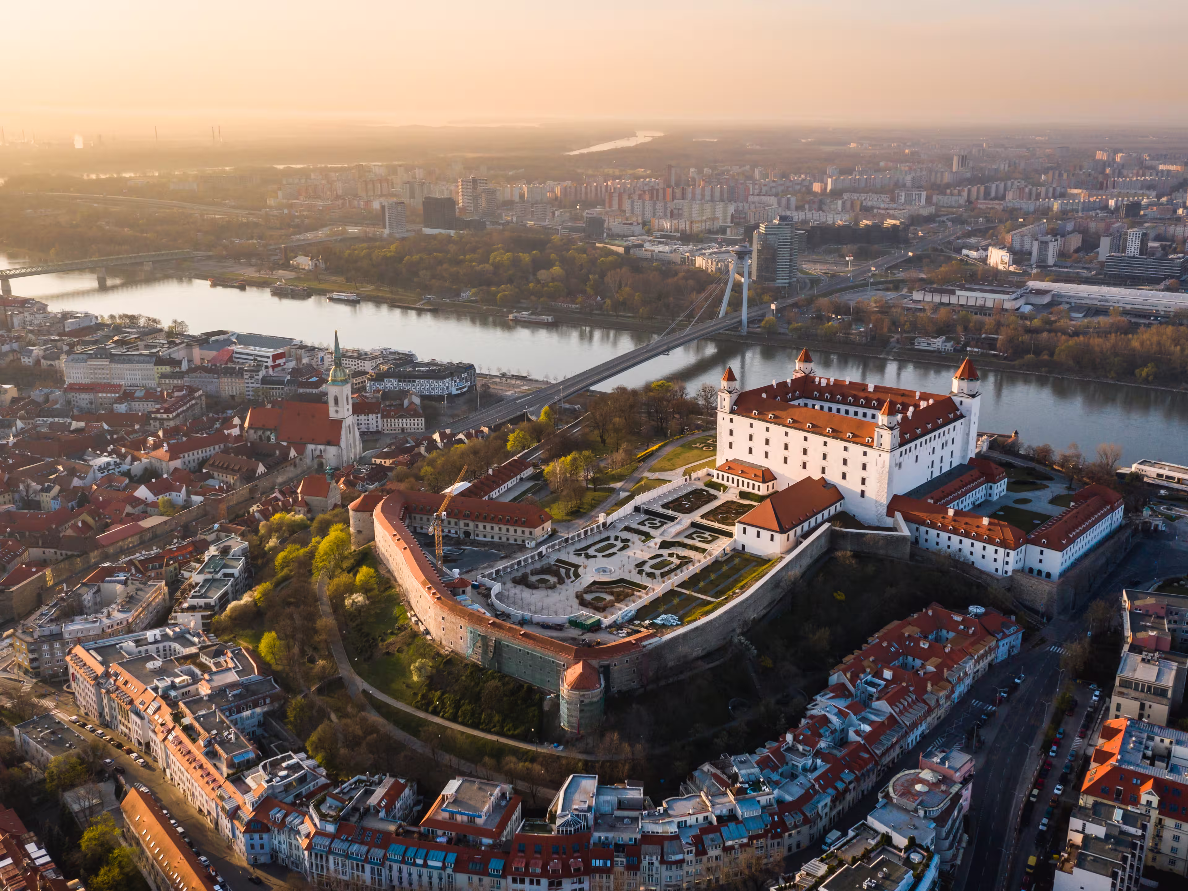 Blick auf die Burg Bratislava