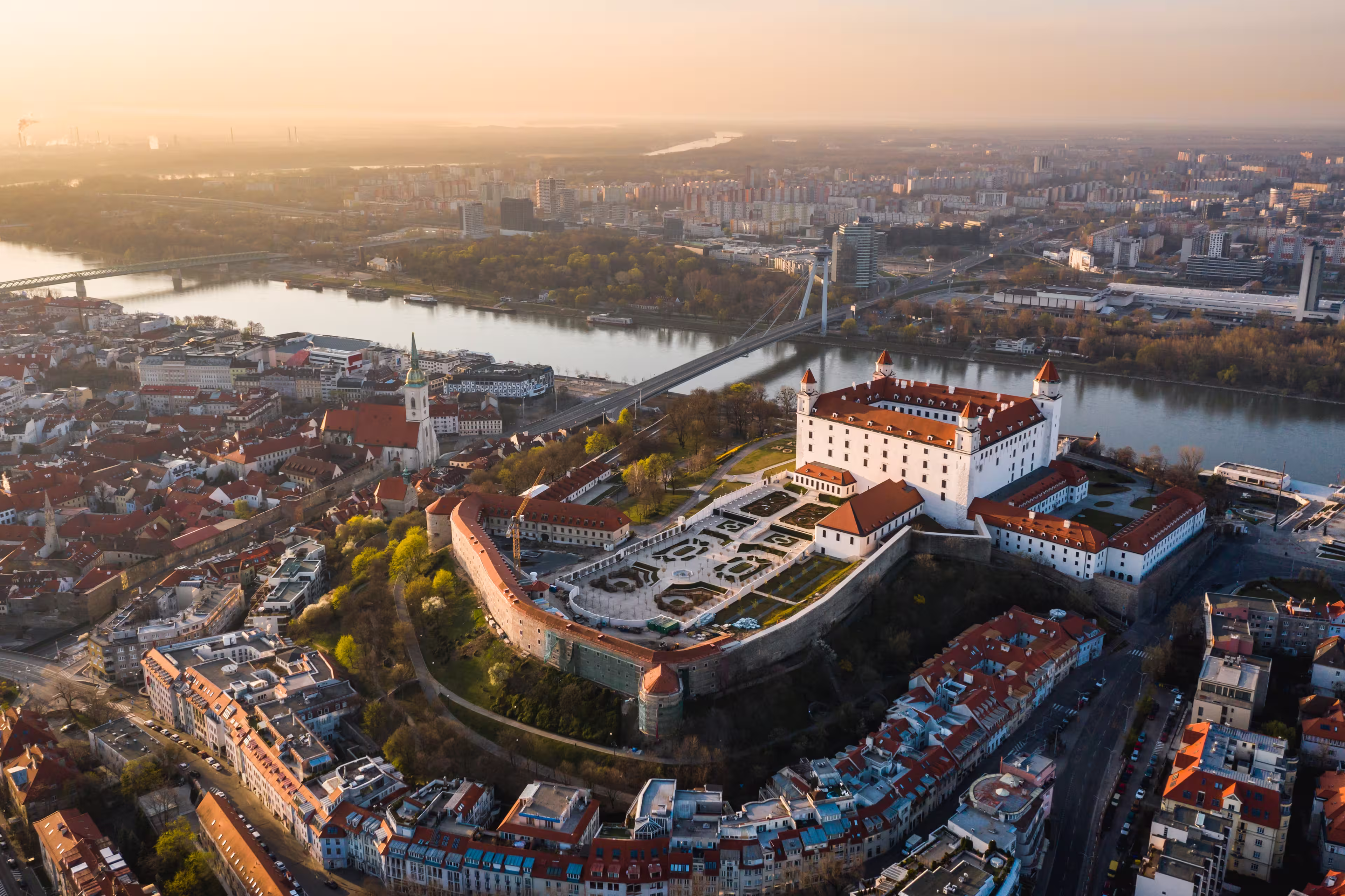 Blick auf die Burg Bratislava