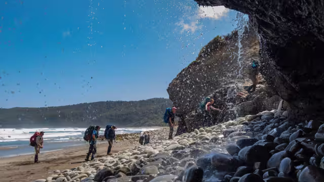 South Coast Trek: Trekker am Strand
