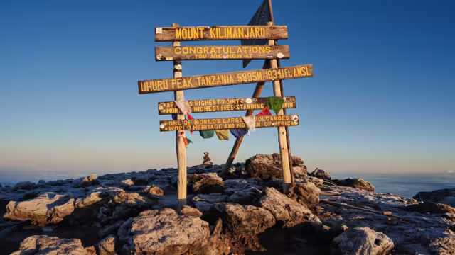 Uhuru Peak 5895 m, Kilimanjaro, Top of Africa, Tanzania
