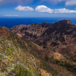 Scenic volcanic landscape in the south of La Gomera Island, Canary Archipelago, Spain, Europe