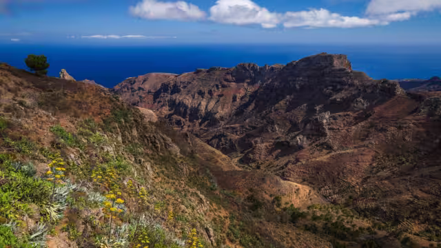 Scenic volcanic landscape in the south of La Gomera Island, Canary Archipelago, Spain, Europe