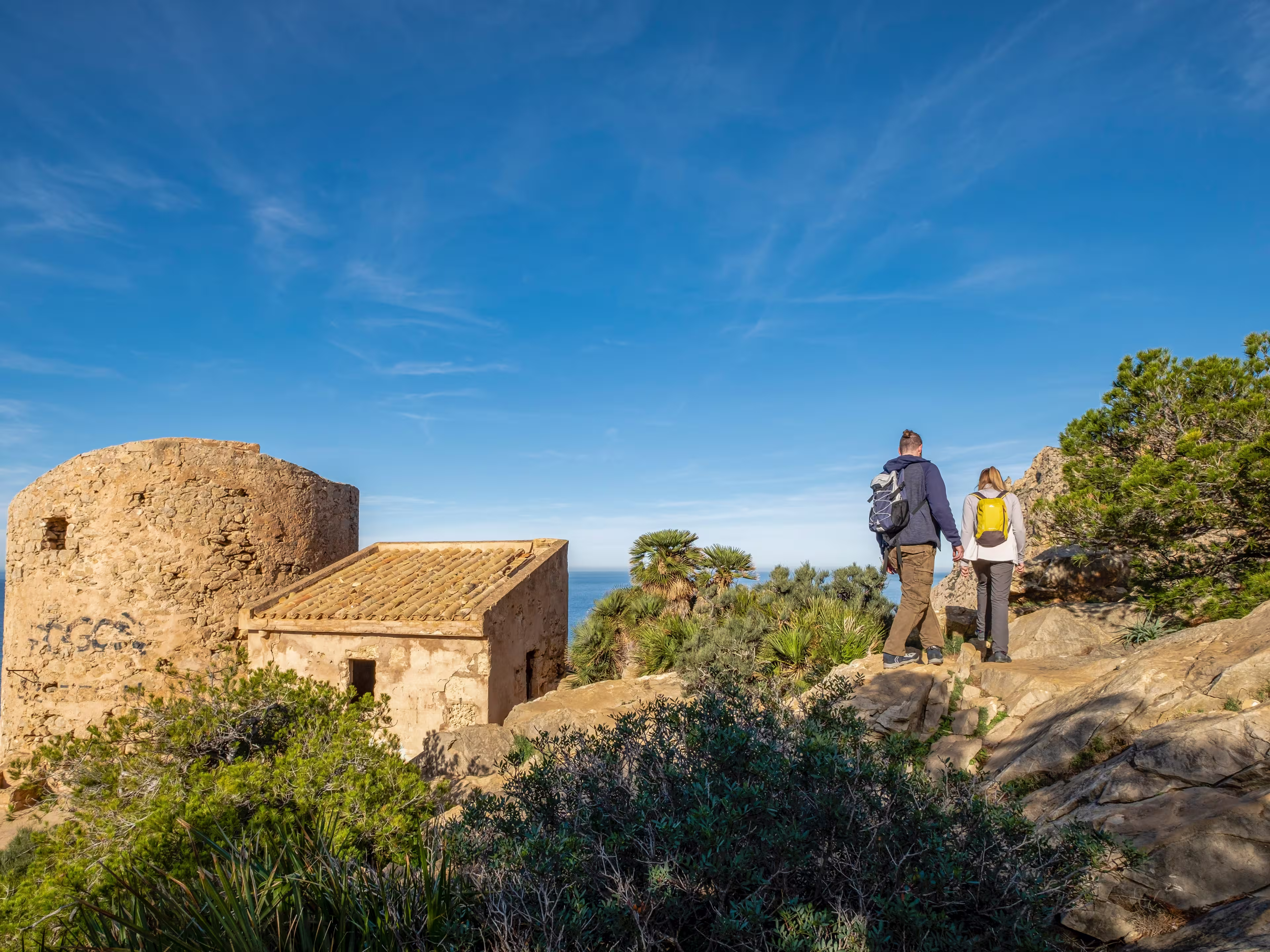 Cala en Basset Tower, 16th century, Andratx, Mallorca, Balearic Islands, Spain