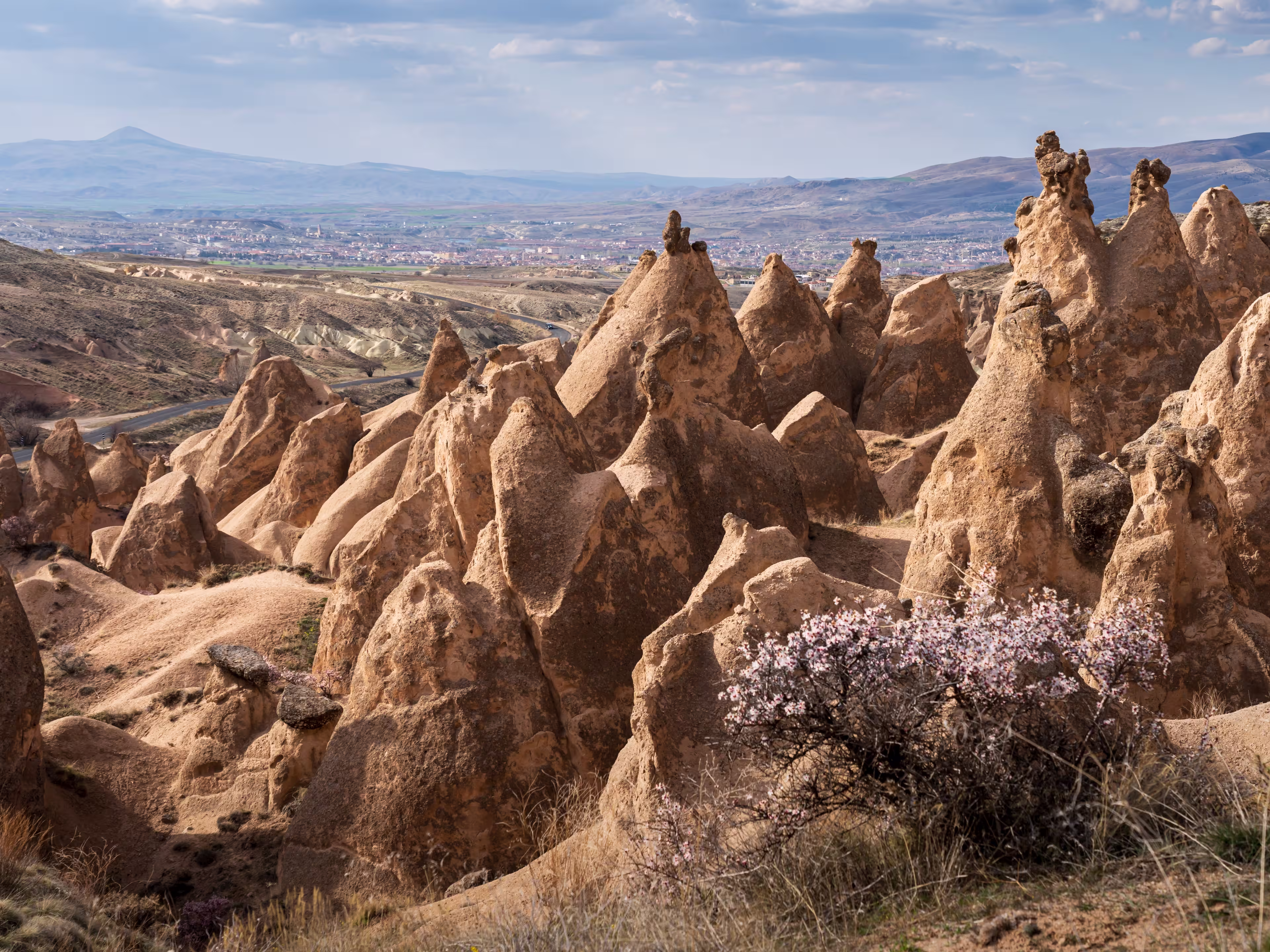 Scenic view of fairy chimneys at Devrent Valley (Imagination Valley), Cappadocia, Turkey