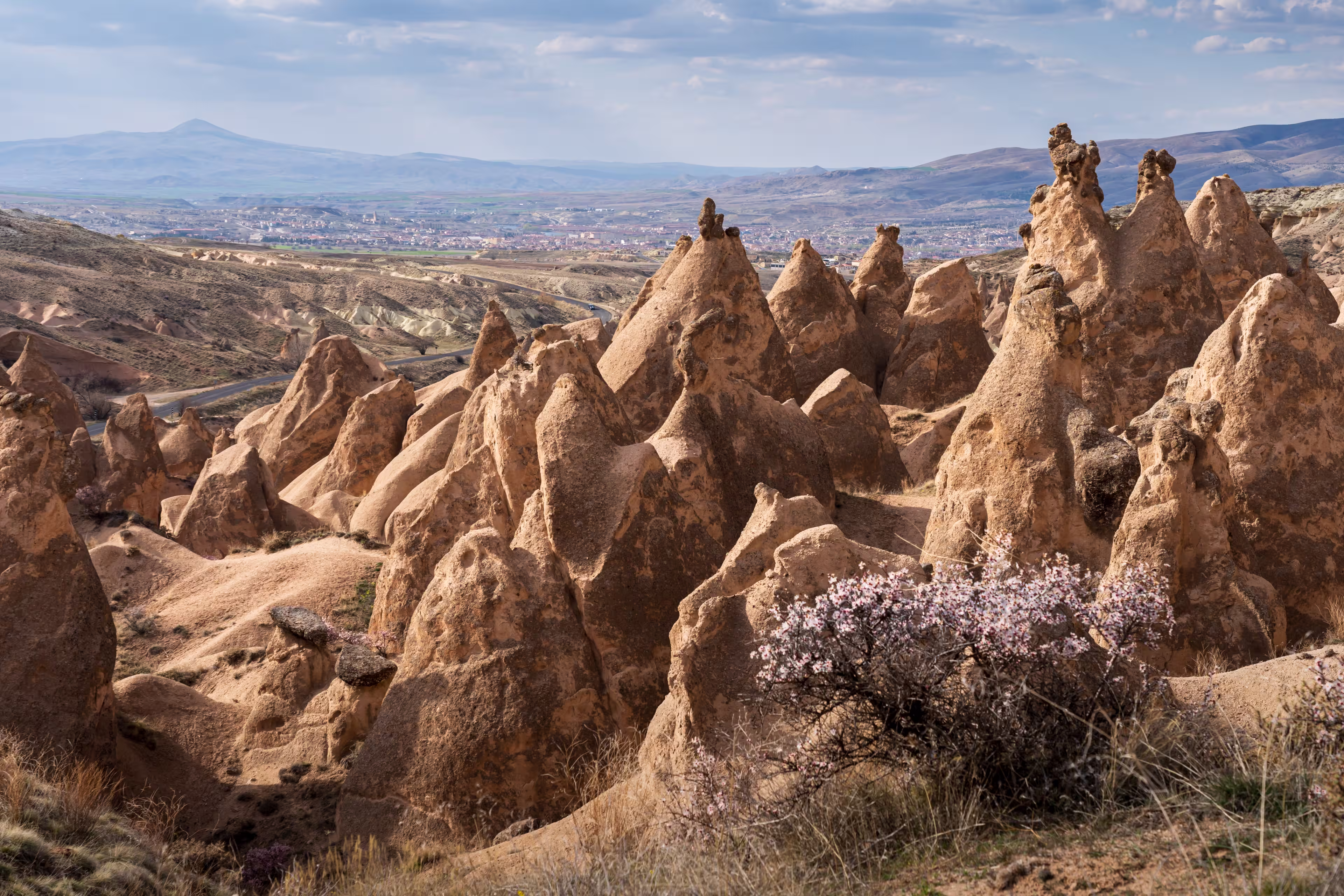 Scenic view of fairy chimneys at Devrent Valley (Imagination Valley), Cappadocia, Turkey