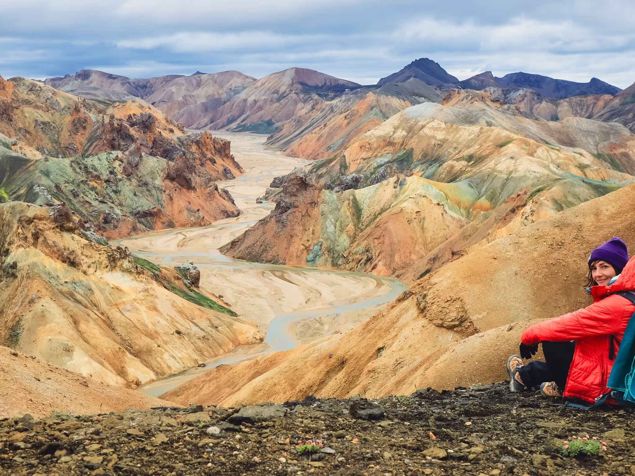 Colourful Mountains and Ranges in Iceland Landmannalaugar National Park