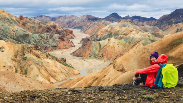 Colourful Mountains and Ranges in Iceland Landmannalaugar National Park