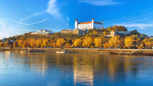 Blick auf Bratislava an der Donau