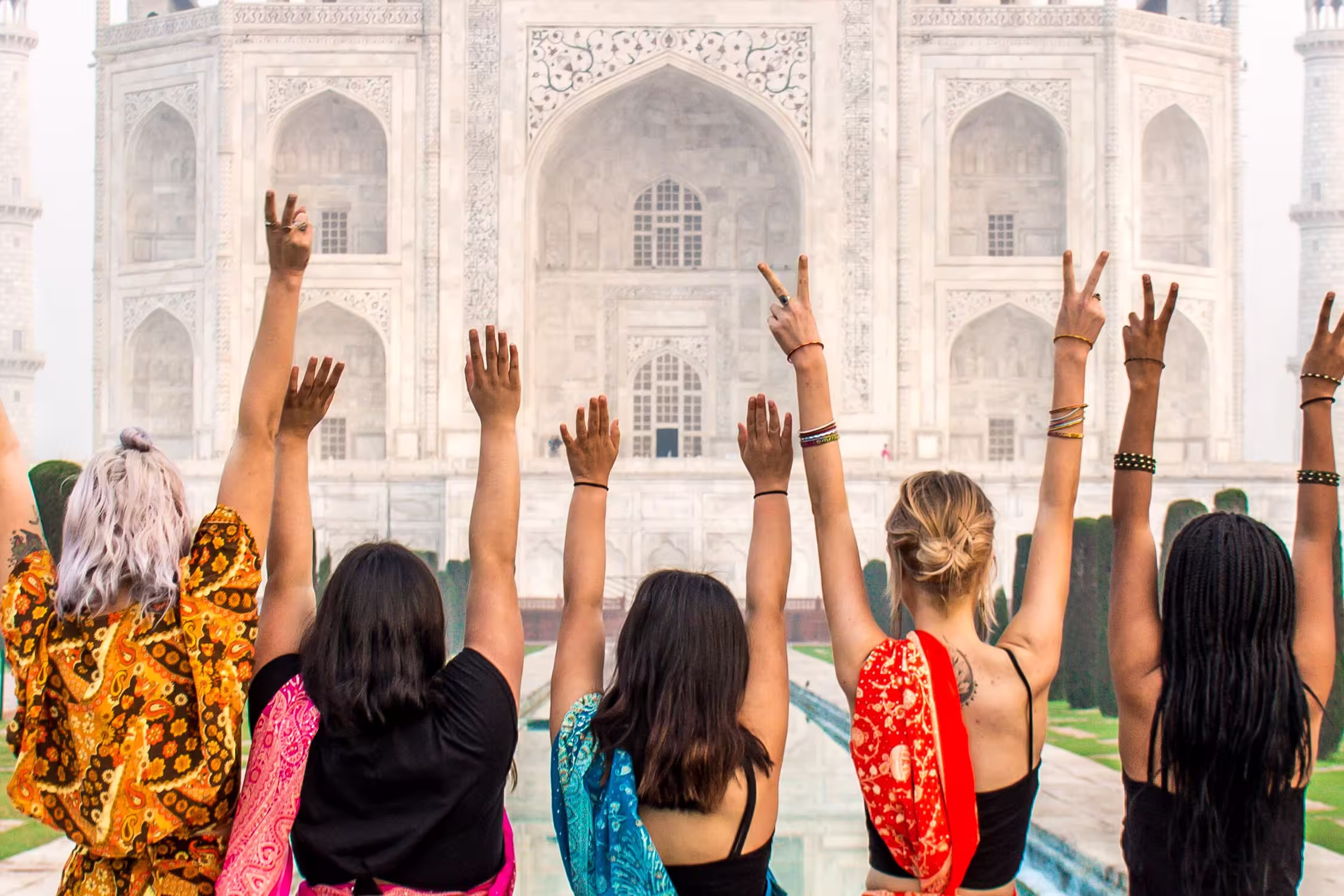 Group at Taj Mahal, Agra India