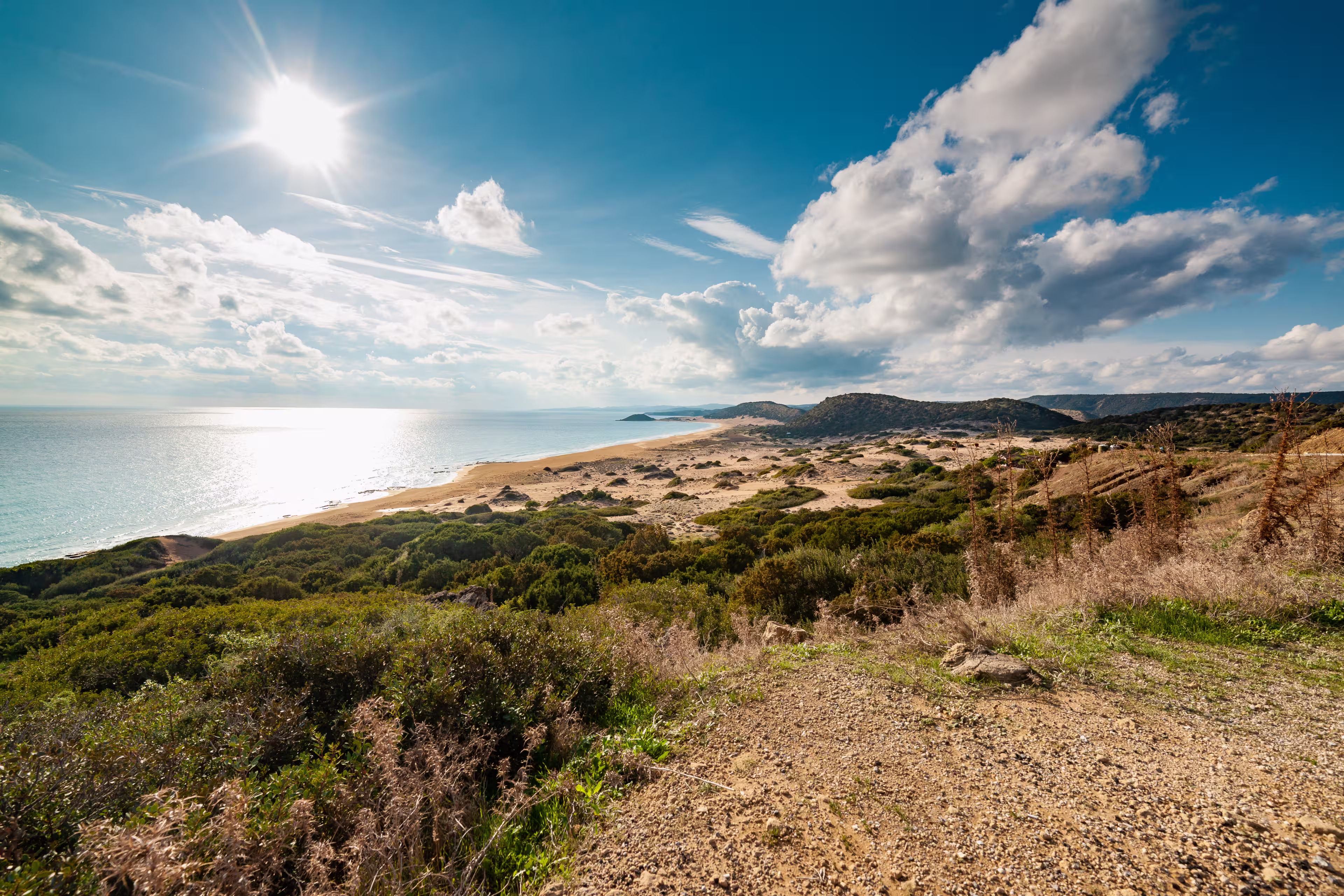 Goldener Sandstrand auf Zypern