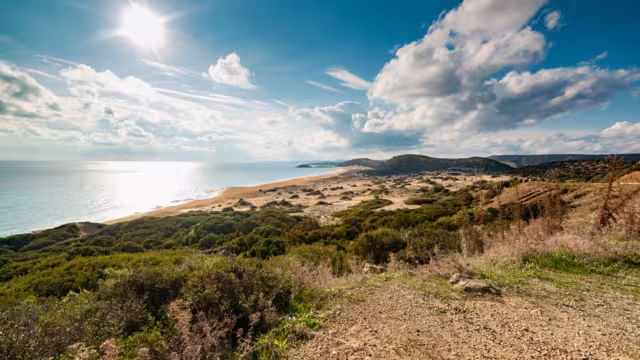 Goldener Sandstrand auf Zypern