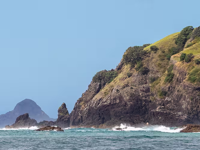 Bay of Islands view from boat, North Island, New Zealand