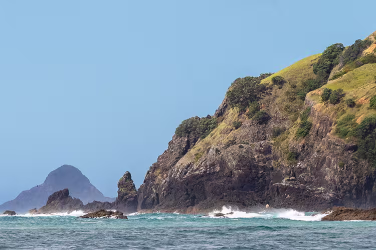 Bay of Islands view from boat, North Island, New Zealand