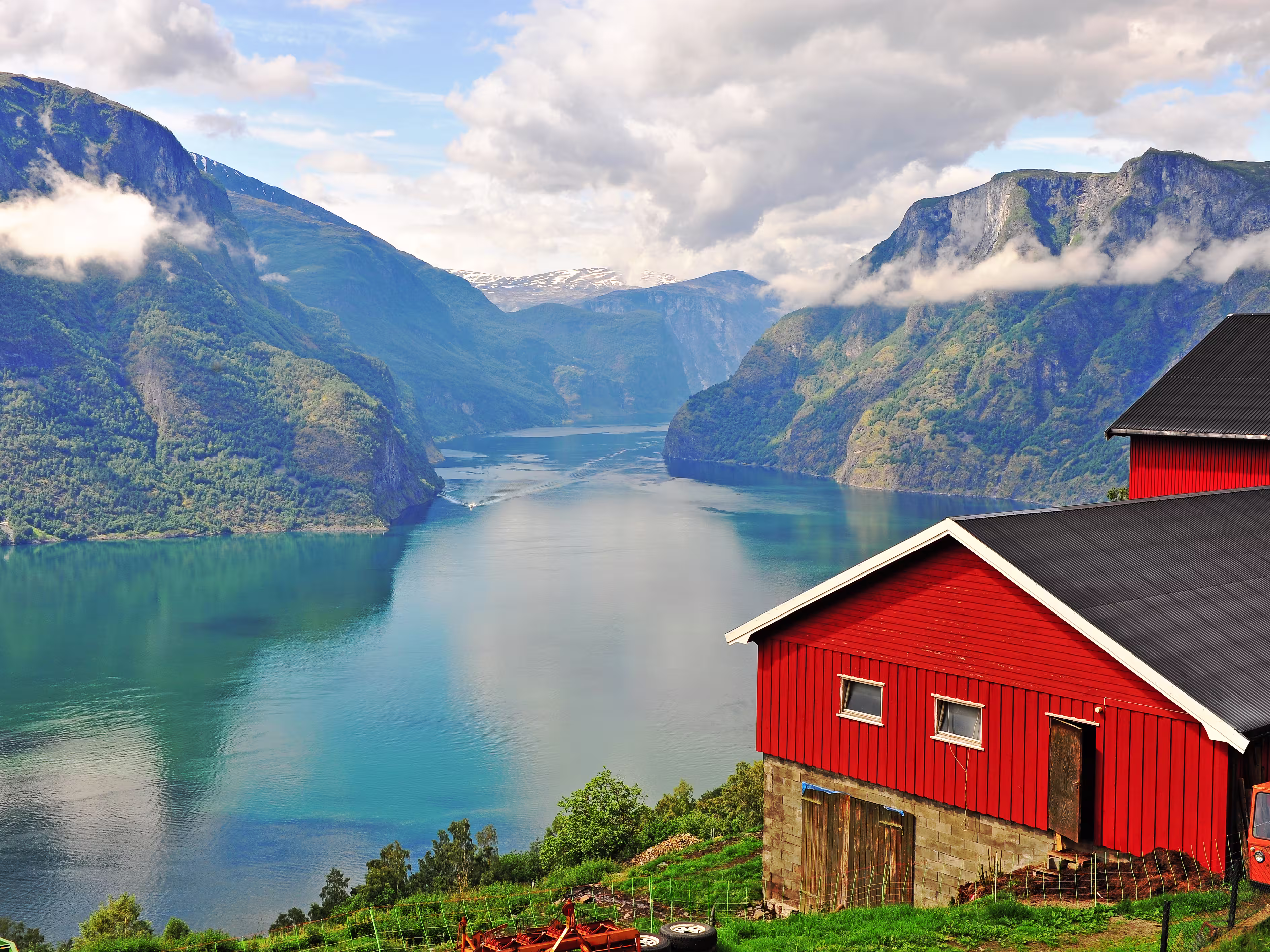 Haus am Sognefjord in Norwegen