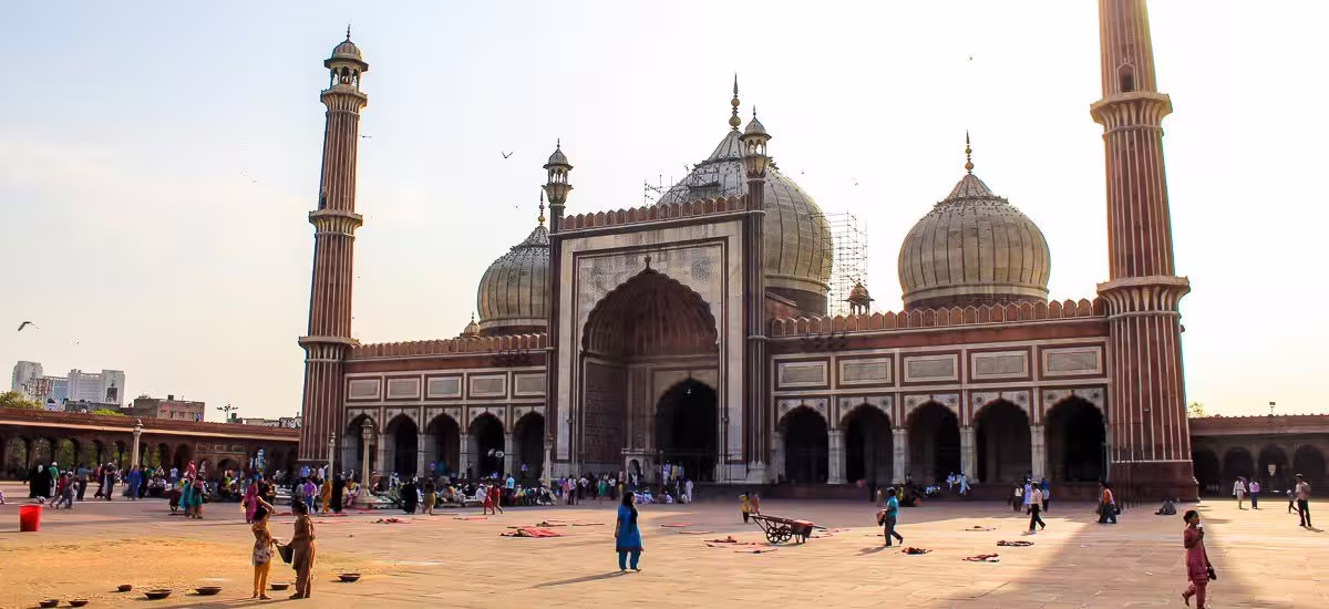 Die Moschee Jama Masjid in Delhi
