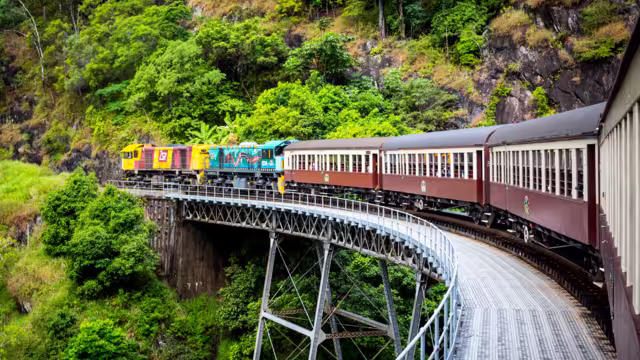 The famous Kuranda Scenic Railway near Cairns, Queensland, Australia