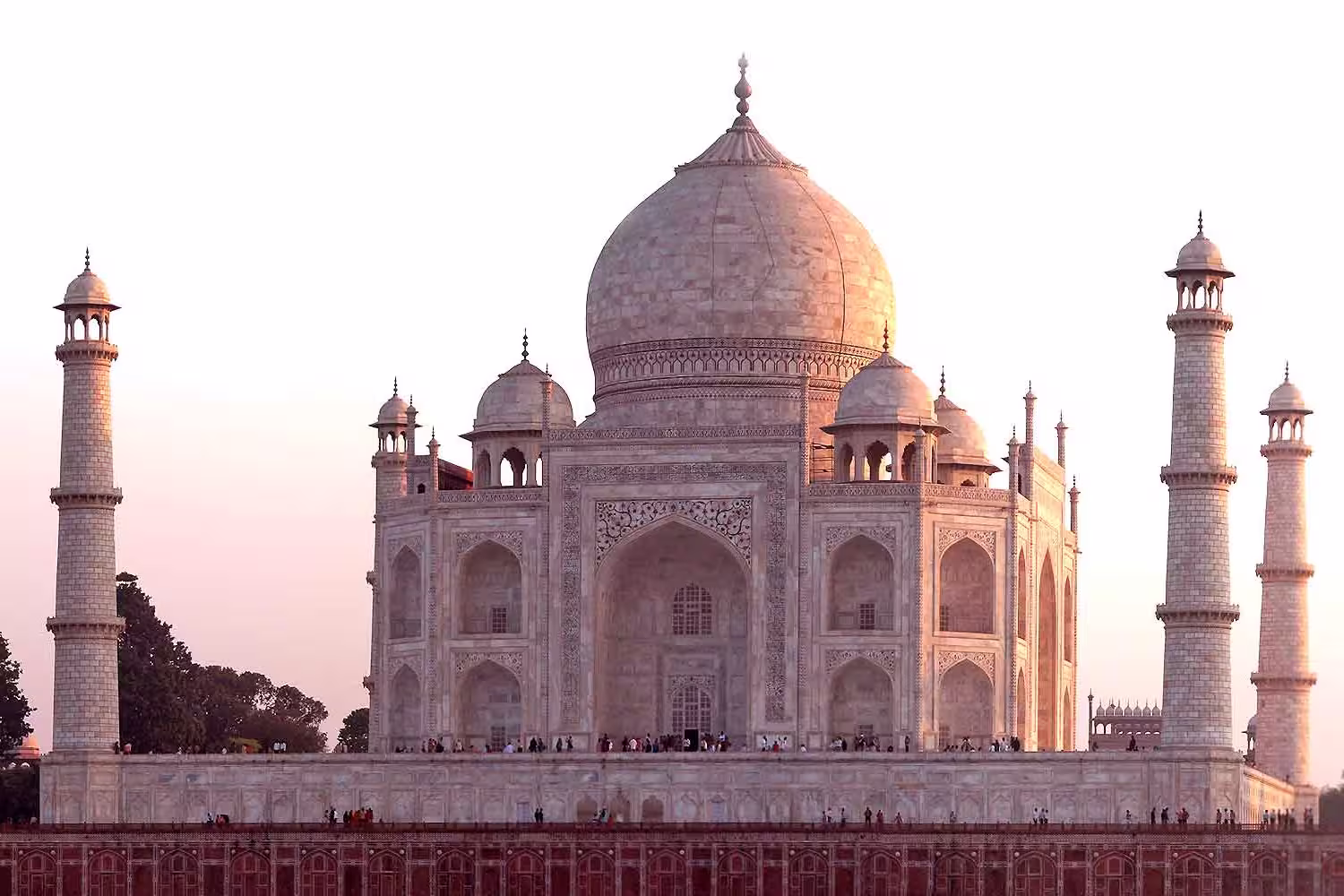 India Agra Taj-Mahal Panorama
