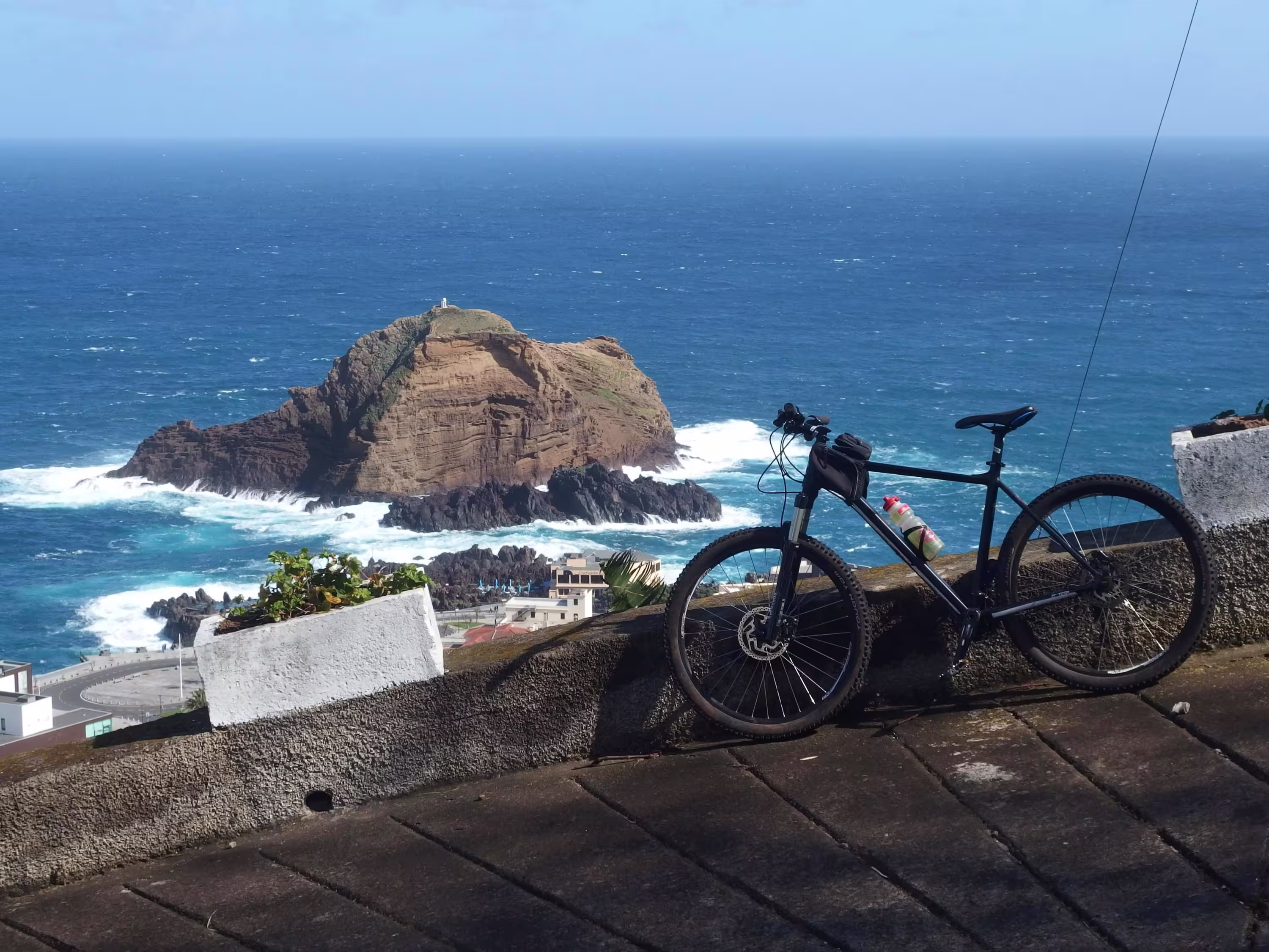 Madeira, Portugal - bicycle trip to the Porto Moniz viewpoint