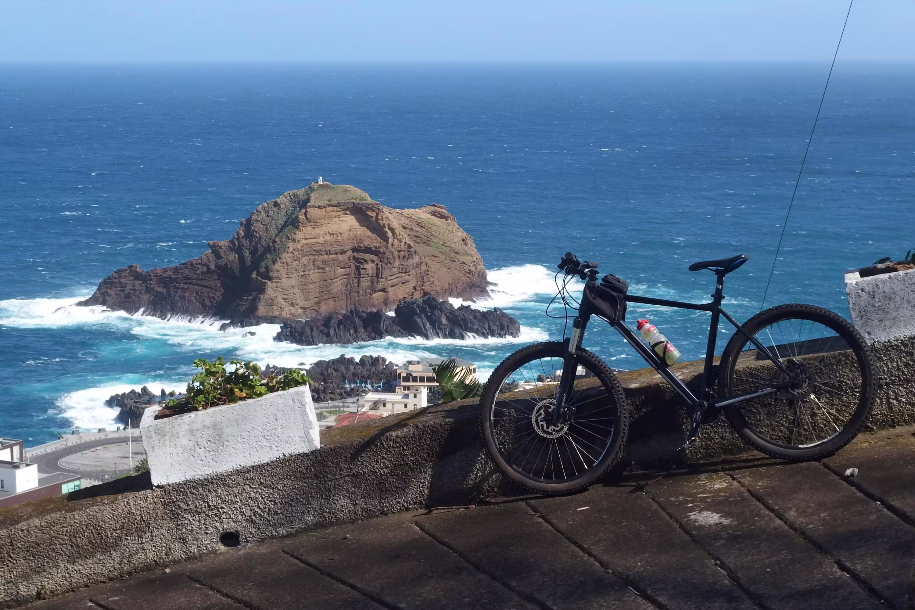 Madeira, Portugal - bicycle trip to the Porto Moniz viewpoint