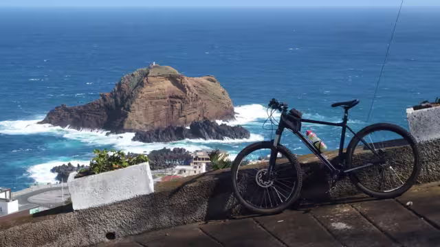 Madeira, Portugal - bicycle trip to the Porto Moniz viewpoint