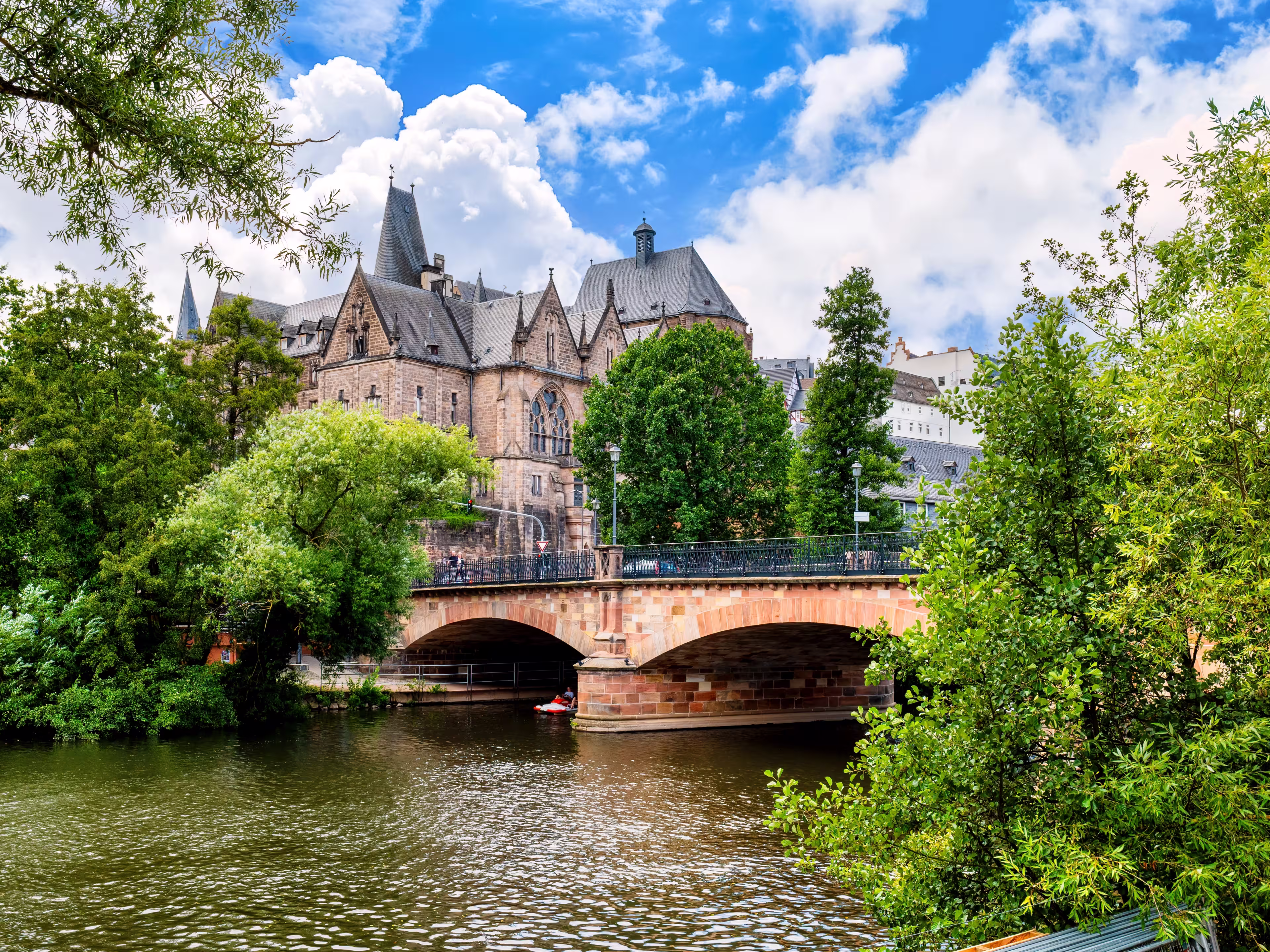 View to the University of Marburg, Germany