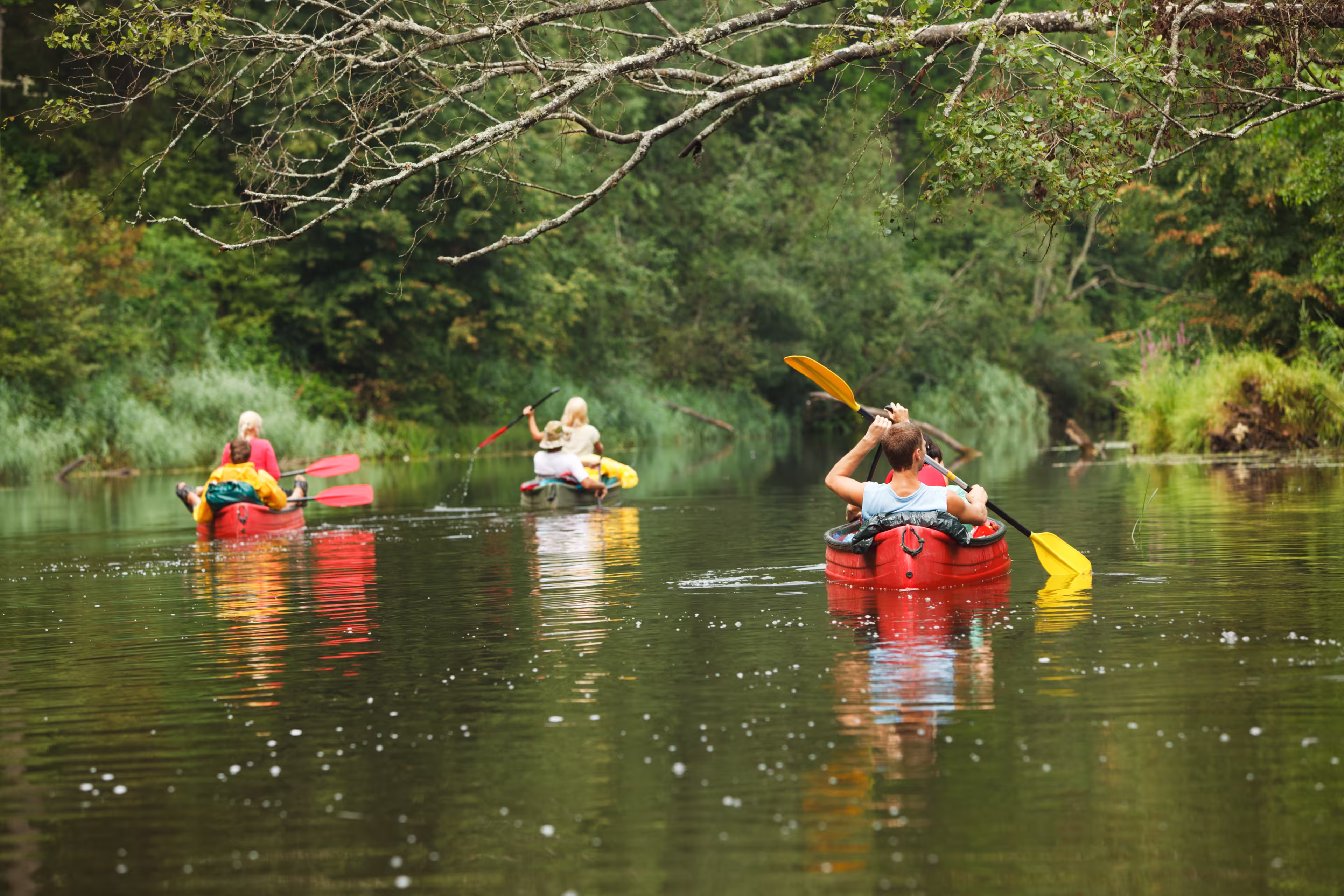 Kanufahrer Fluss