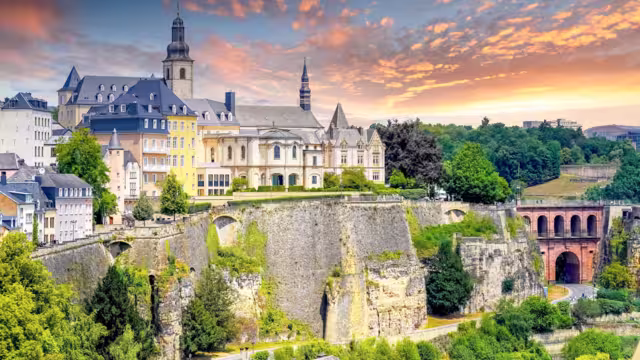 view over city of Luxemburg, Luxemburg