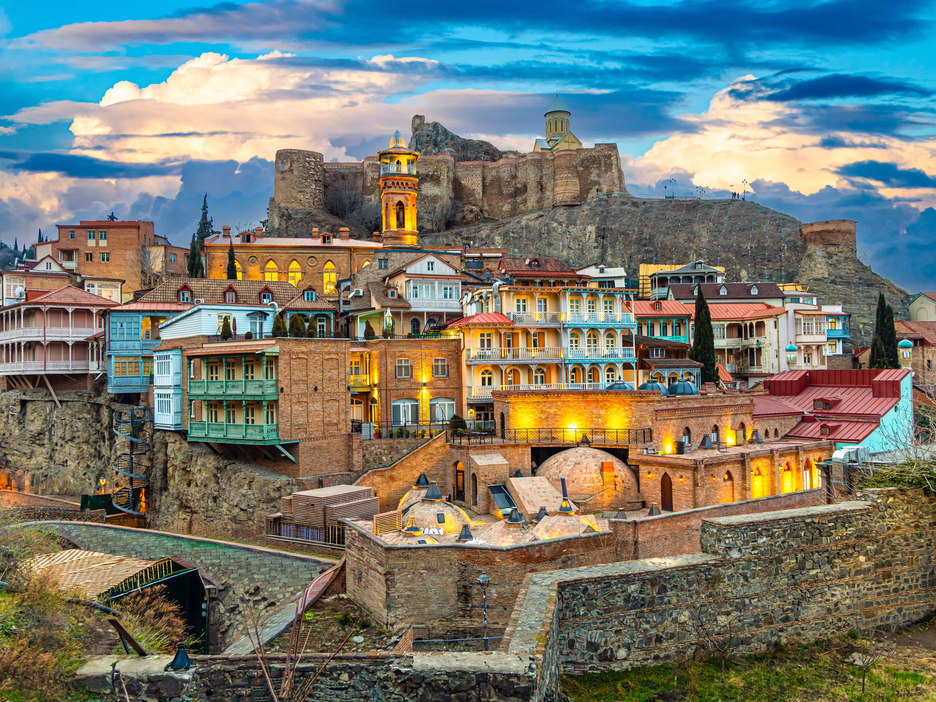 Historical streets of Tbilisi, the capital of Georgia