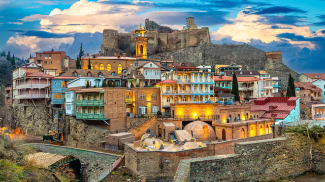 Historical streets of Tbilisi, the capital of Georgia