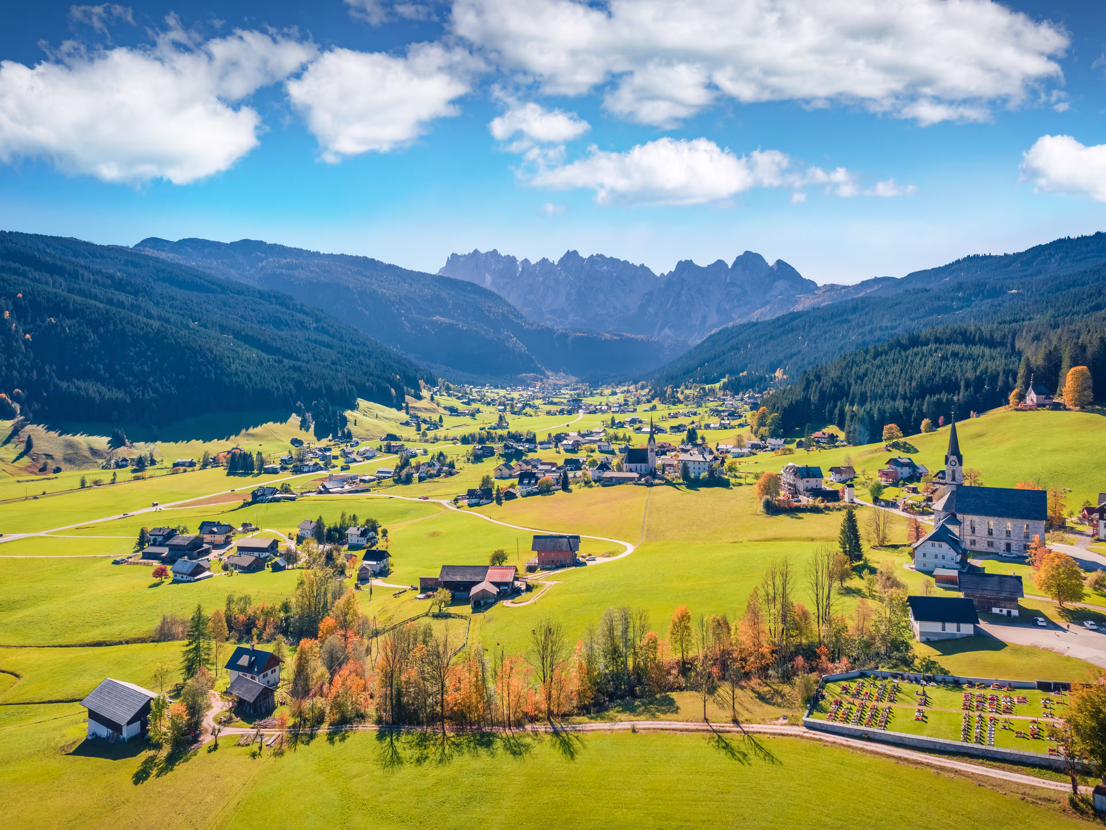 Blick auf Gosau am Dachstein