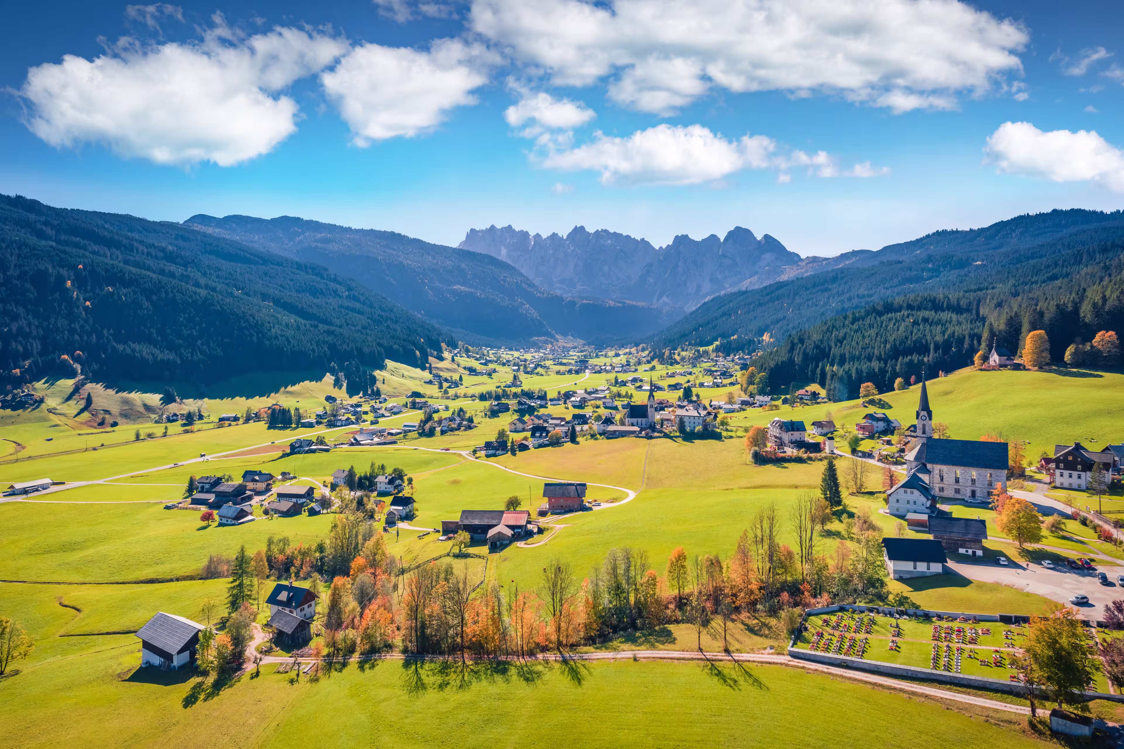 Blick auf Gosau am Dachstein