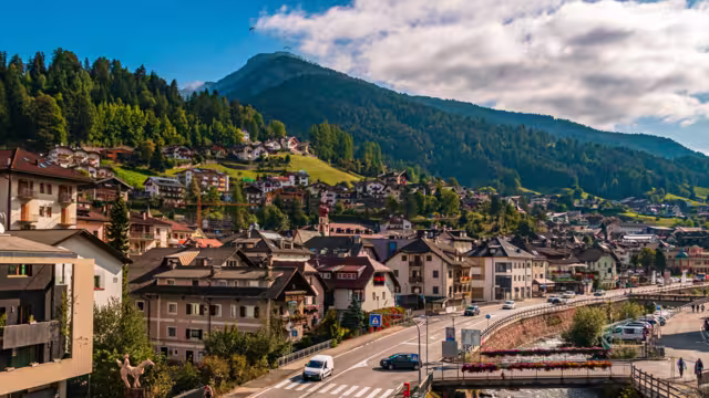 Beautiful view at Saint Ulrich, Grödnertal, South Tyrol, Italy