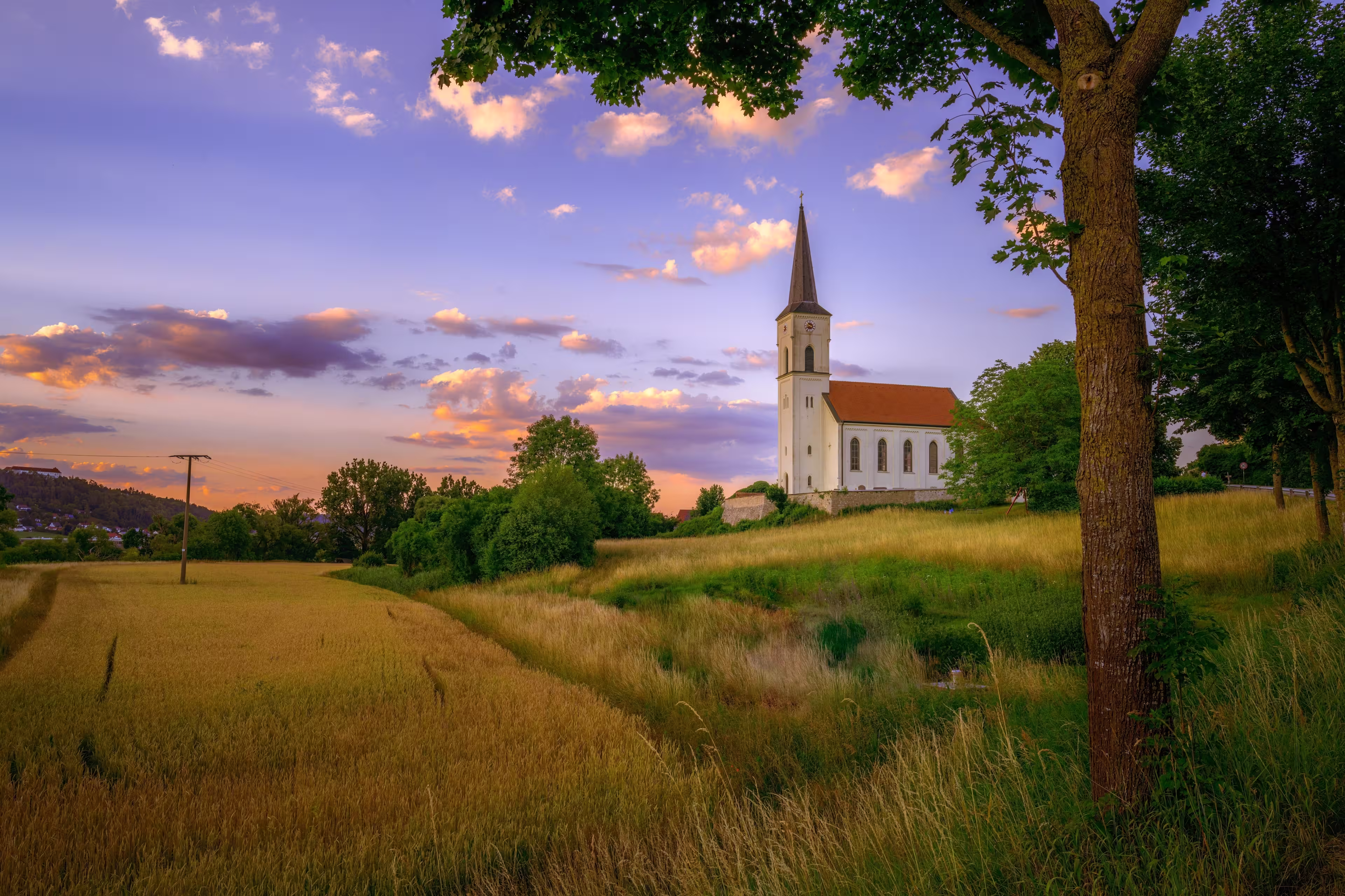 Idyllic church of the village Krichanhausen near Beilngries