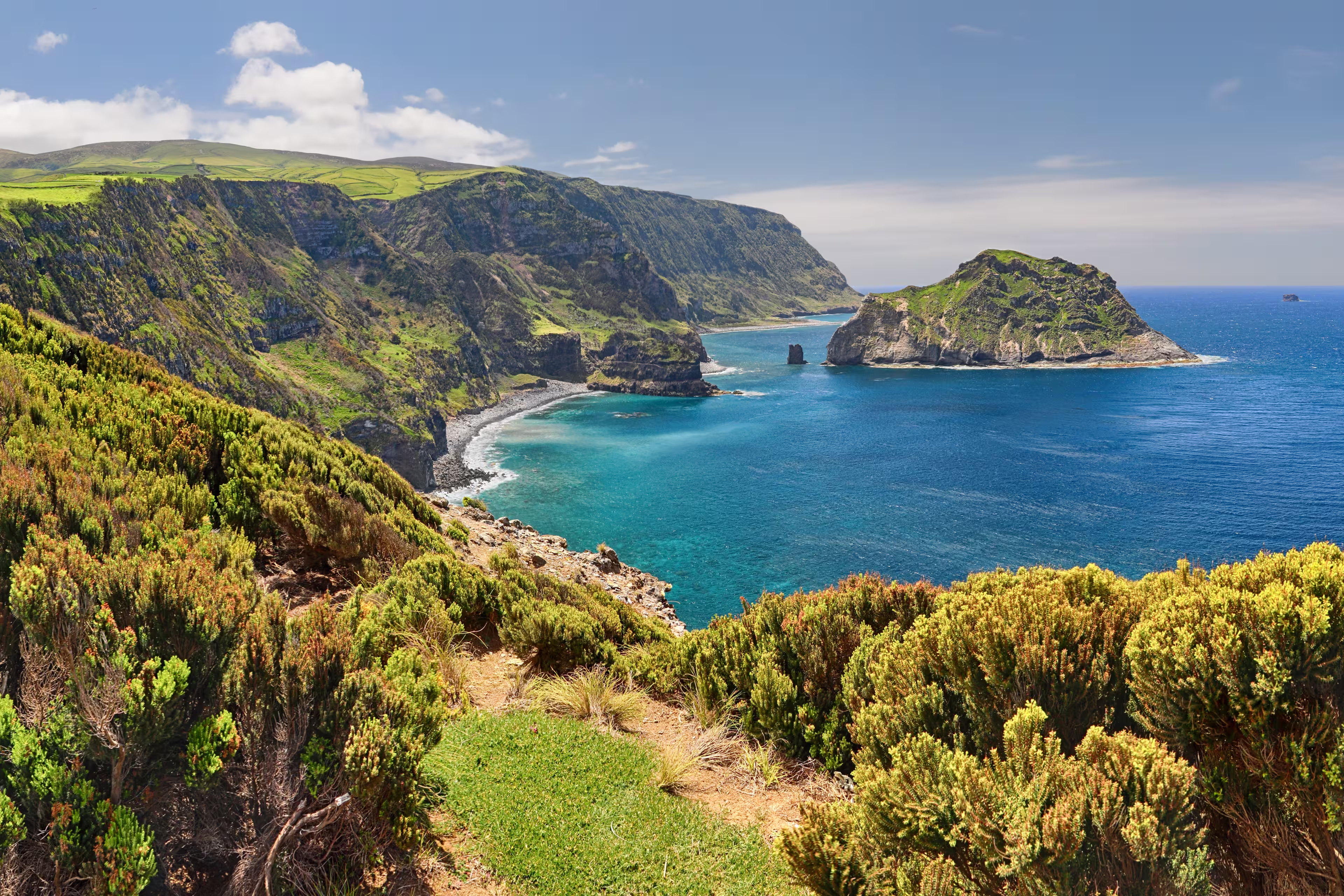 Northern Coast at Flores near Ponta Delgada (Azores islands)