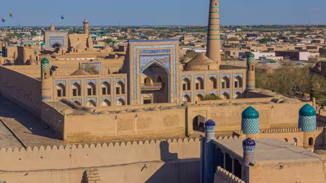 Blick auf die Altstadt von Khiva