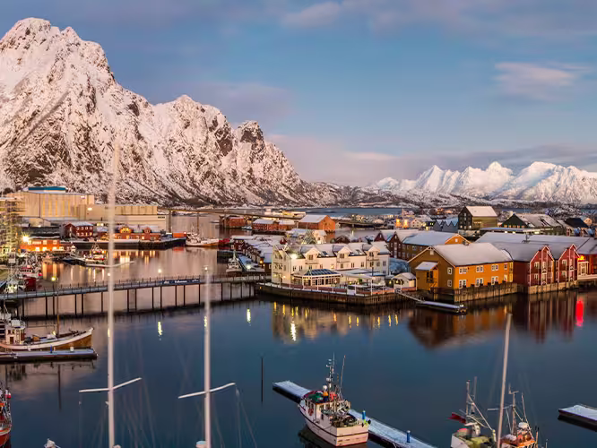 Svolvaer Town, Lofoten, Norway