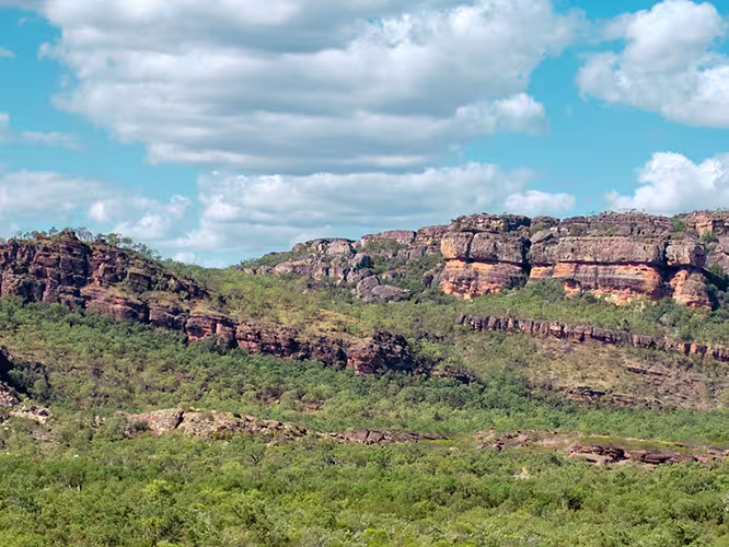 View of Nourlangie Rock lookout point in Kakadu NP, Northern Territory