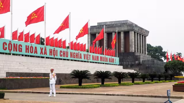 Das Ho-Chi-Minh-Mausoleum in Hanoi