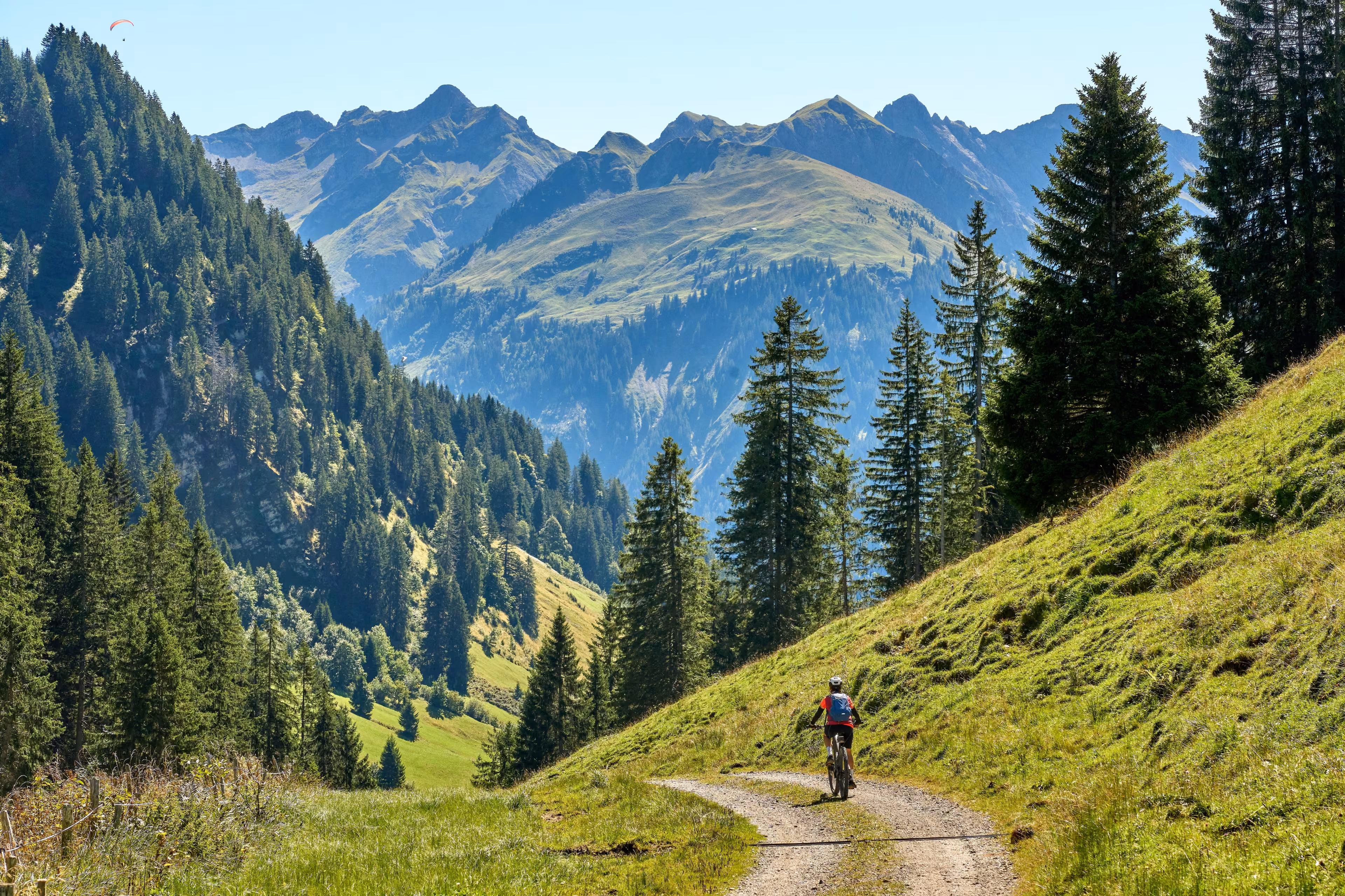 Radfahrt in den Dolomiten