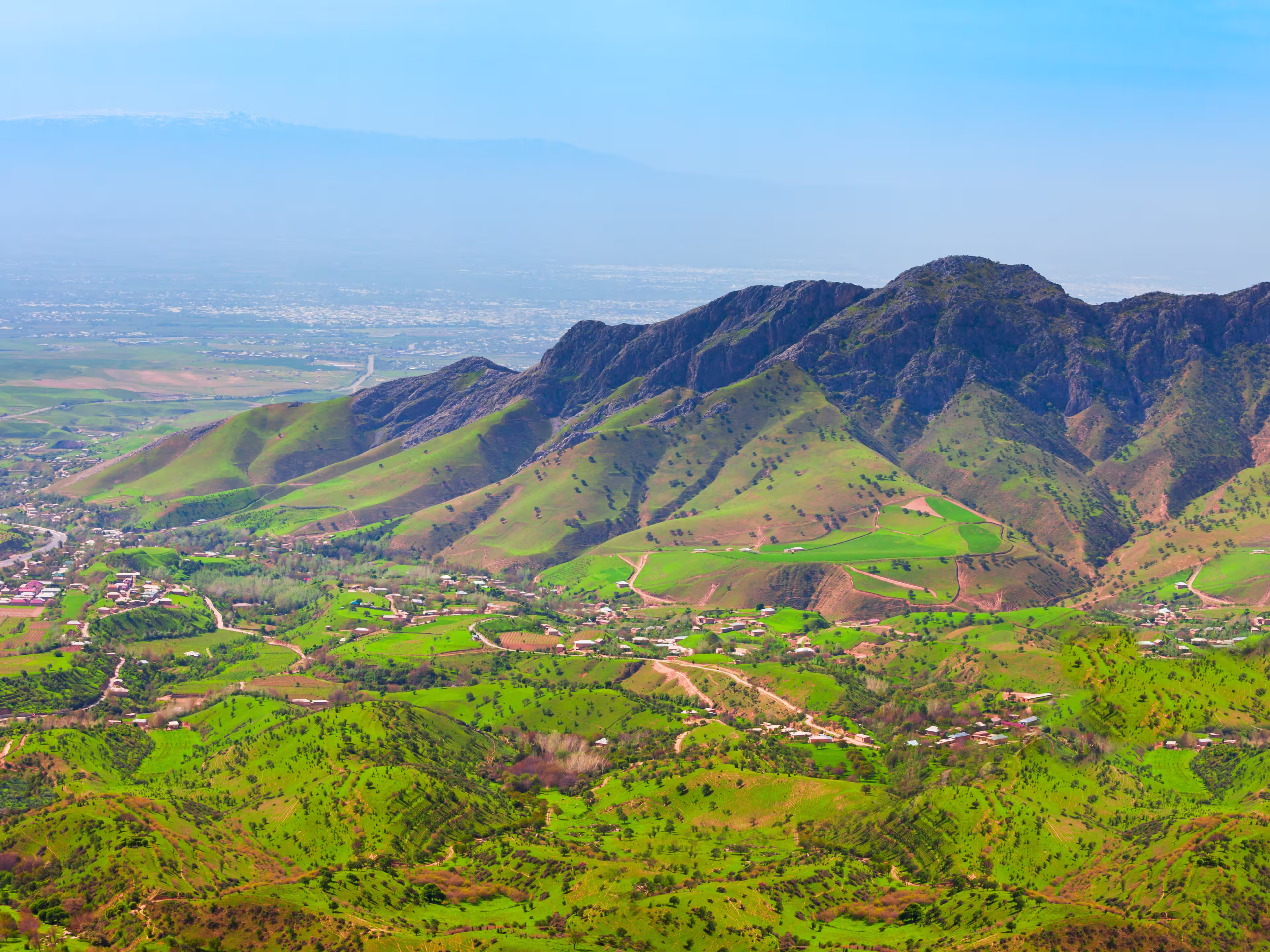 Schöne Berglandschaft zwischen Samarkand und Shahrisabz