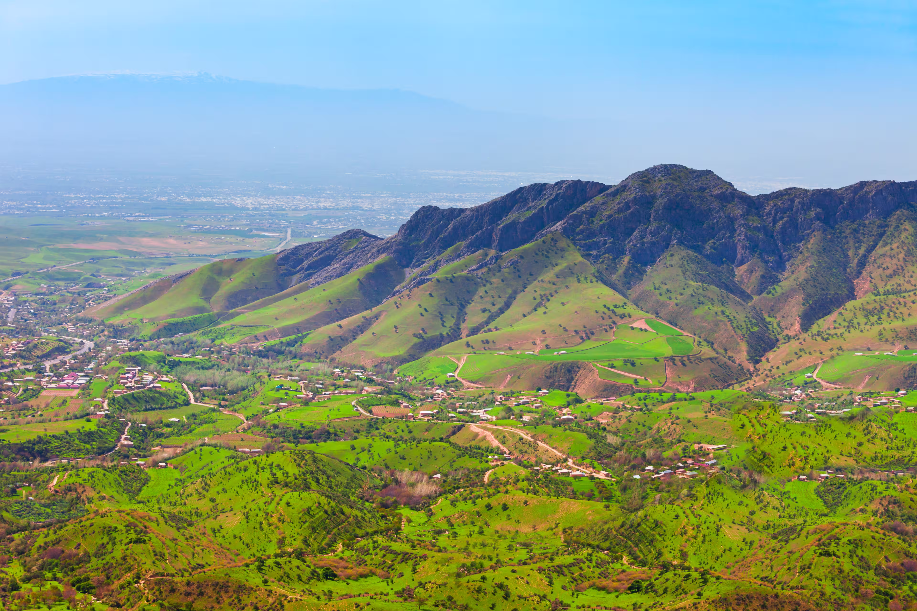 Schöne Berglandschaft zwischen Samarkand und Shahrisabz