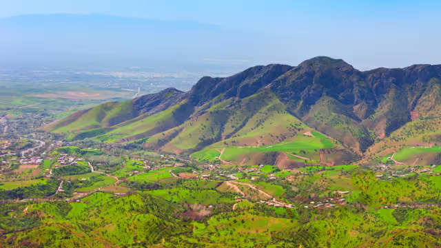Schöne Berglandschaft zwischen Samarkand und Shahrisabz