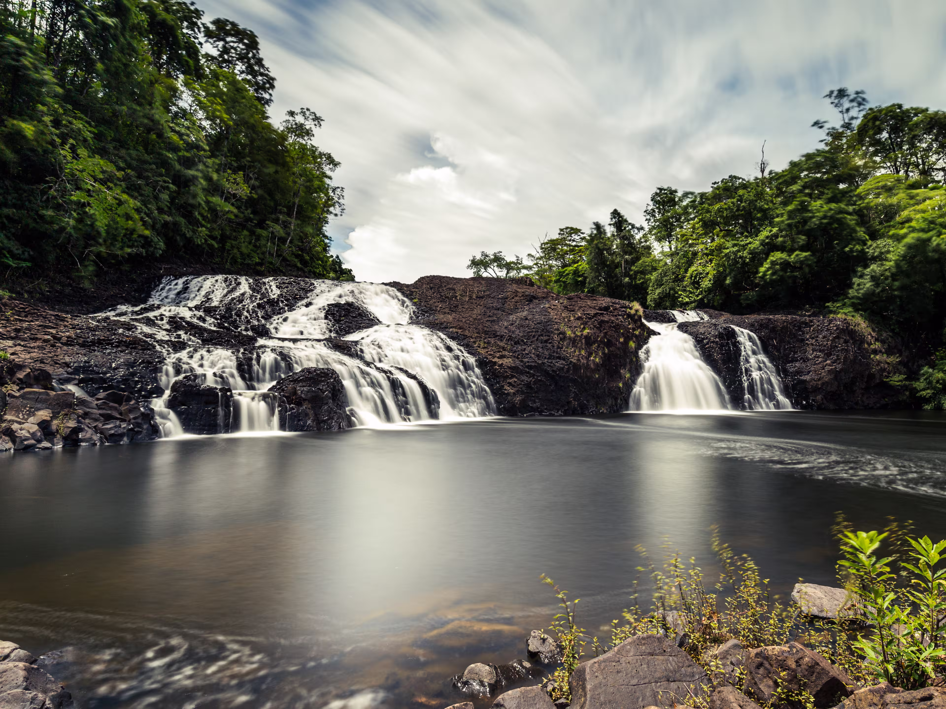 Waterfall around Chi Phat villagae, Cambodia